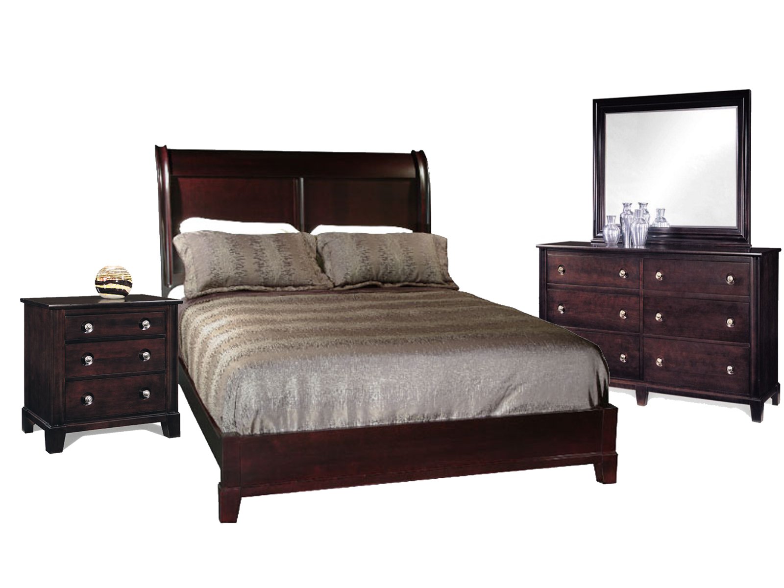 Durham Furniture Manhattan Sleigh Bedroom Set